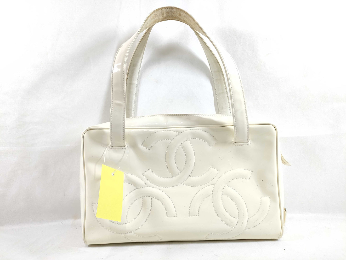 CHANEL Enamel Triple Coco Handbag