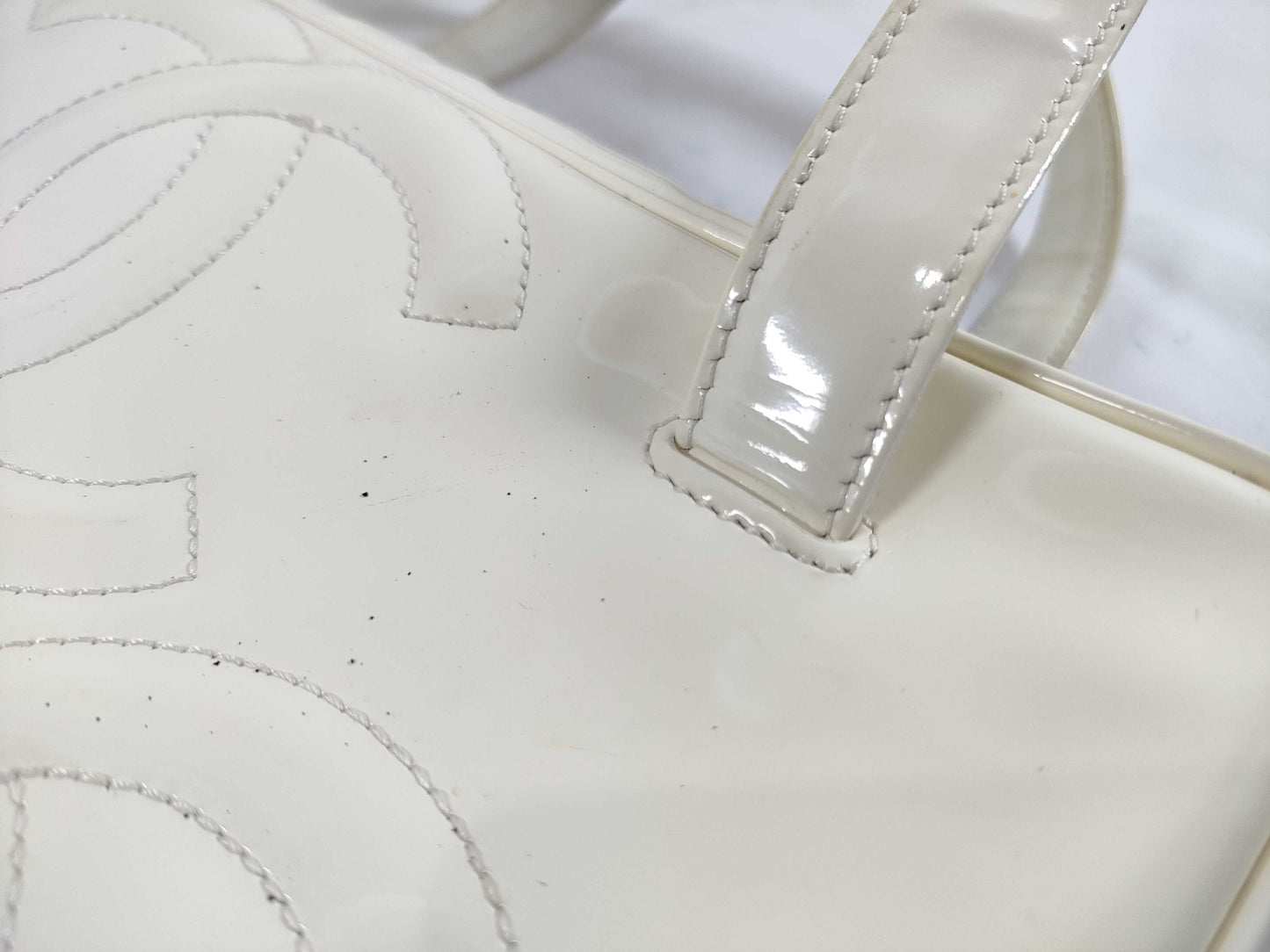 CHANEL Enamel Triple Coco Handbag