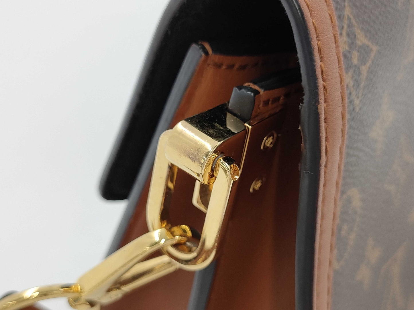 LOUIS VUITTON Monogram Monogram Reverse Dauphine Shoulder Bag with Shoulder Strap