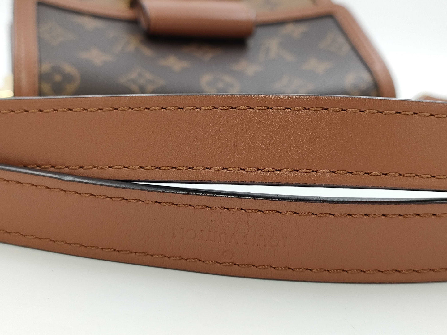 LOUIS VUITTON Monogram Monogram Reverse Dauphine Shoulder Bag with Shoulder Strap