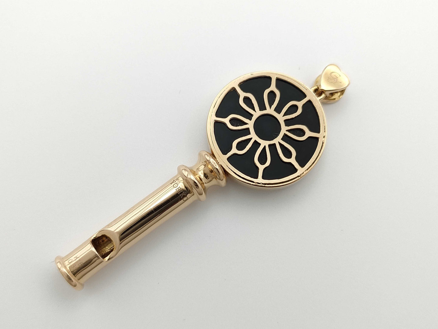 YOBIKO Color Stone D0.35ct K18 11.0g Pendant Top