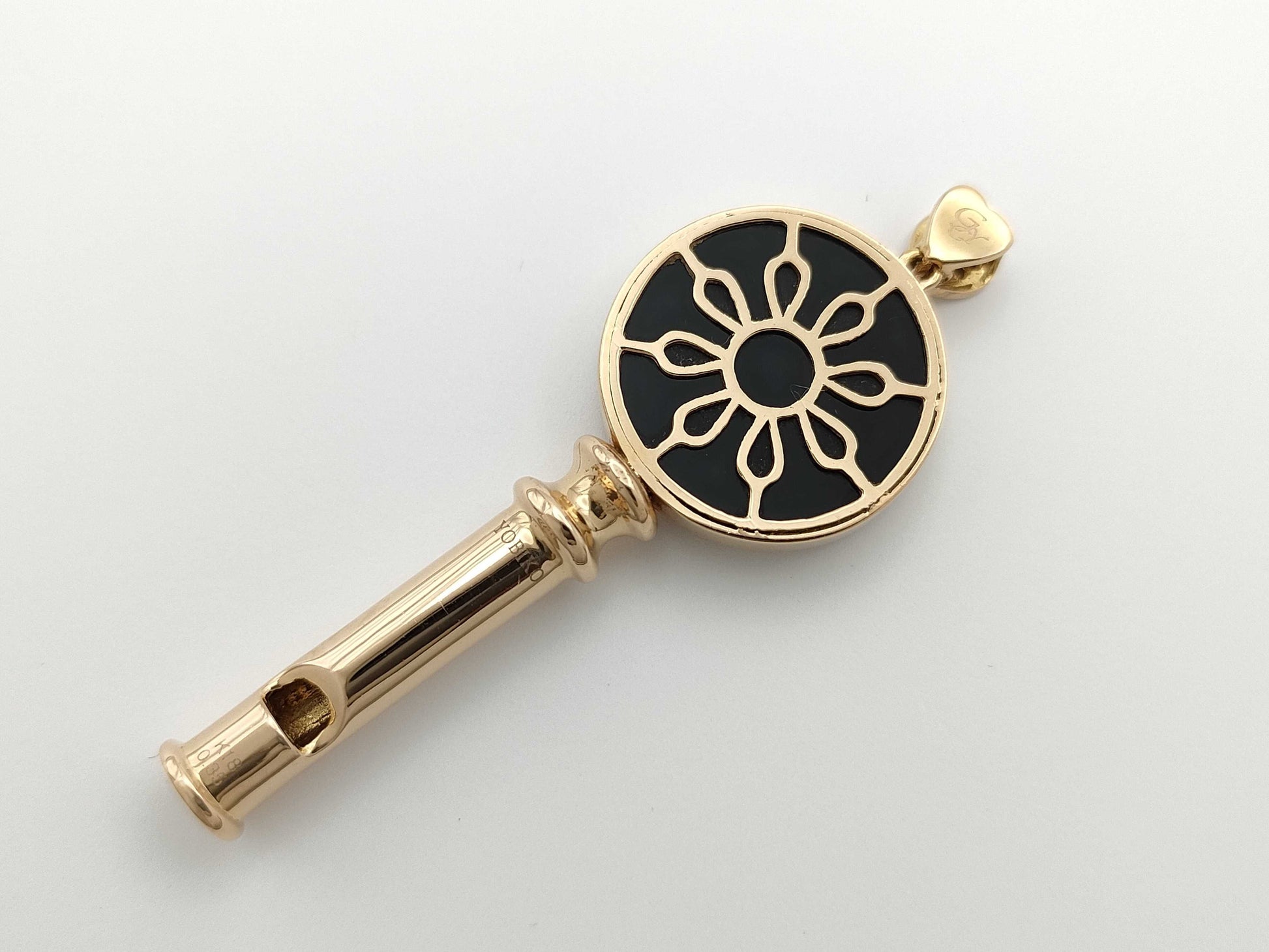 YOBIKO Color Stone D0.35ct K18 11.0g Pendant Top