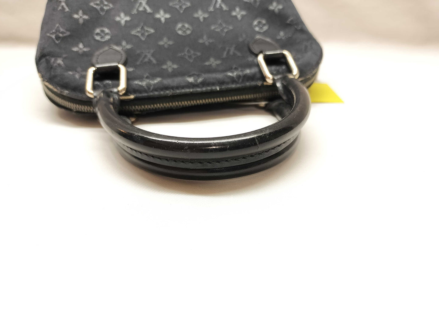 LOUIS VUITTON Monogram Mini Satin Little Alma Noir Handbag