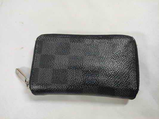 LOUIS VUITTON Damier Graphite N63076 Zippy Coin Purse Wallet