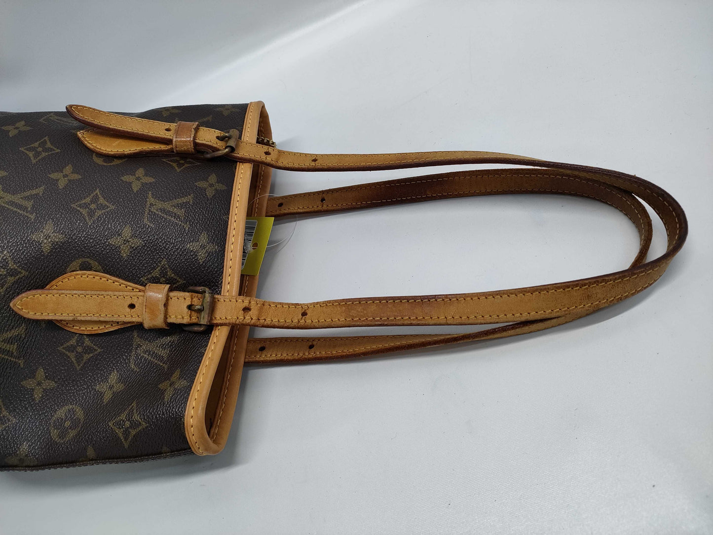 LOUIS VUITTON Monogram Bucket PM Tote Bag with Pouch