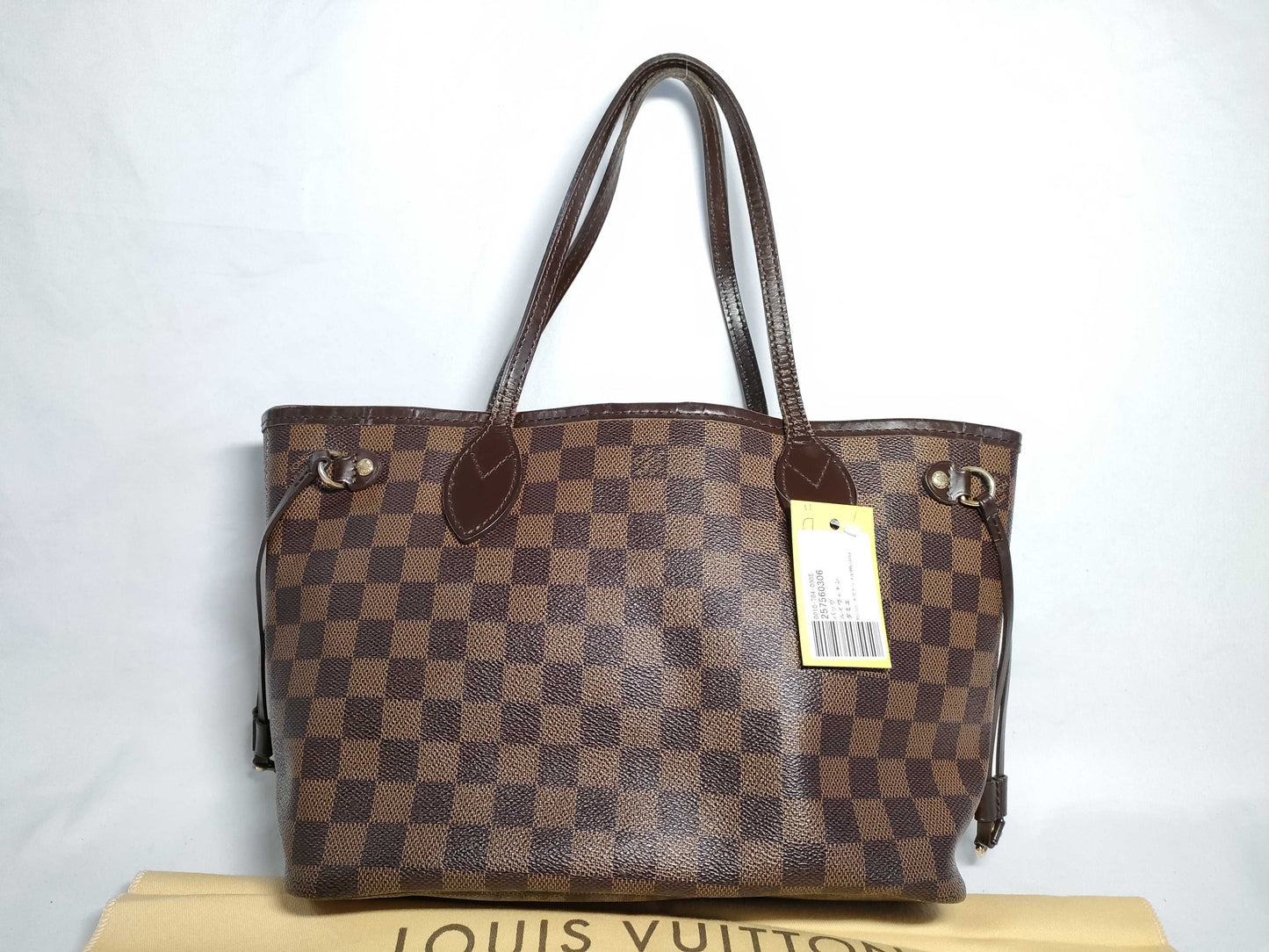 LOUIS VUITTON Damier N51105 Neverfull MM Tote Bag