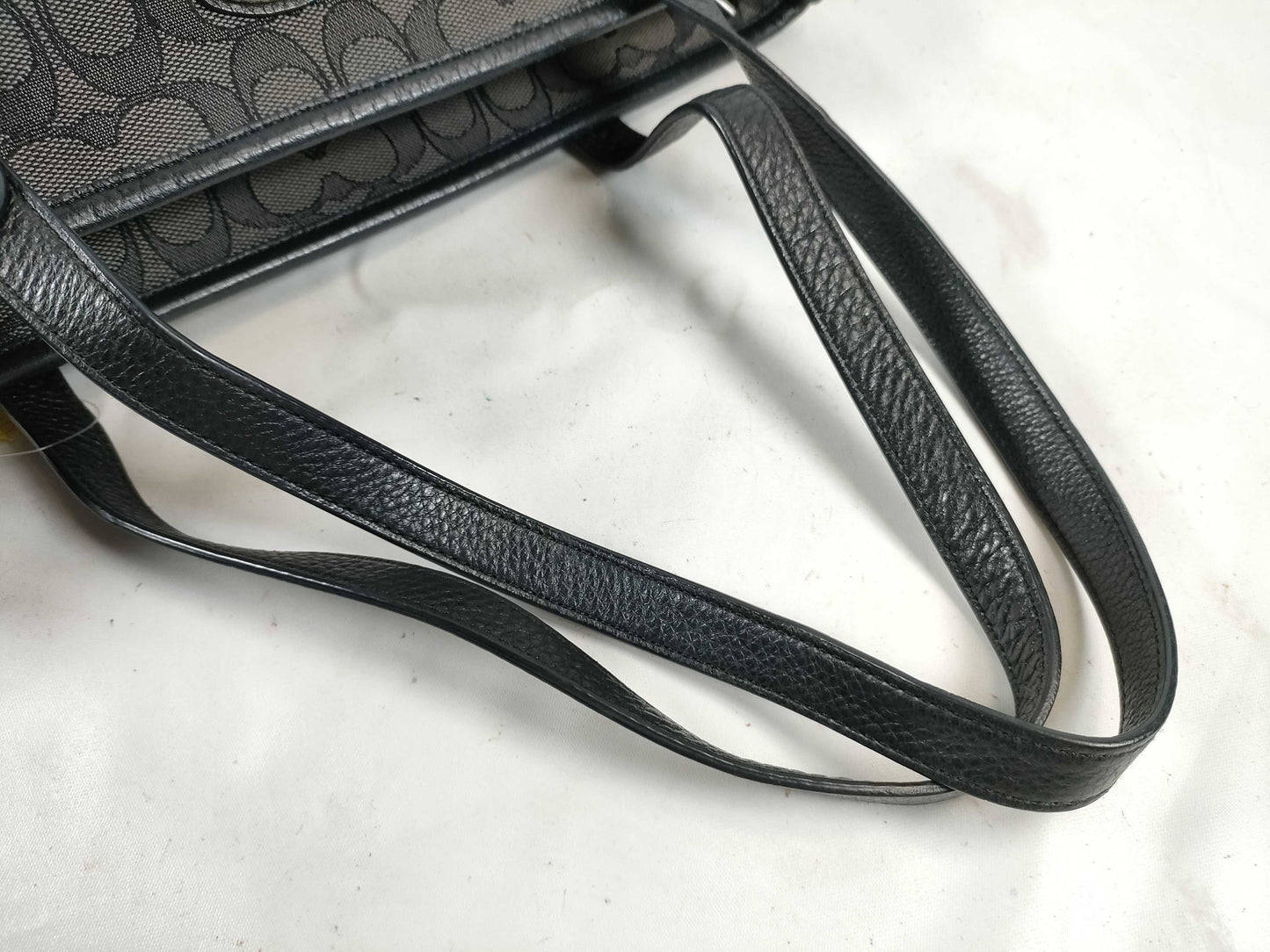 COACH Signature Canvas and Leather Tote Bag