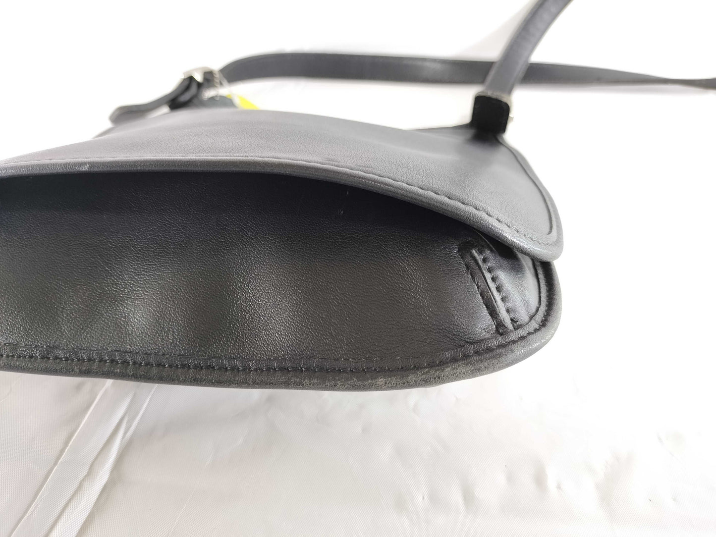 COACH All Leather Black 9135 Shoulder Bag