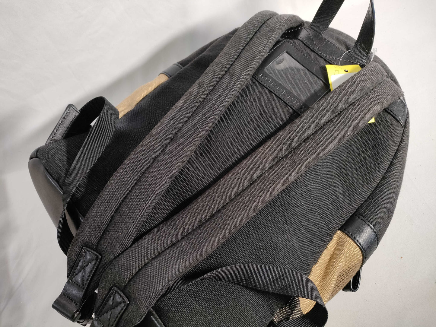 BURBERRY Border x Leather Backpack