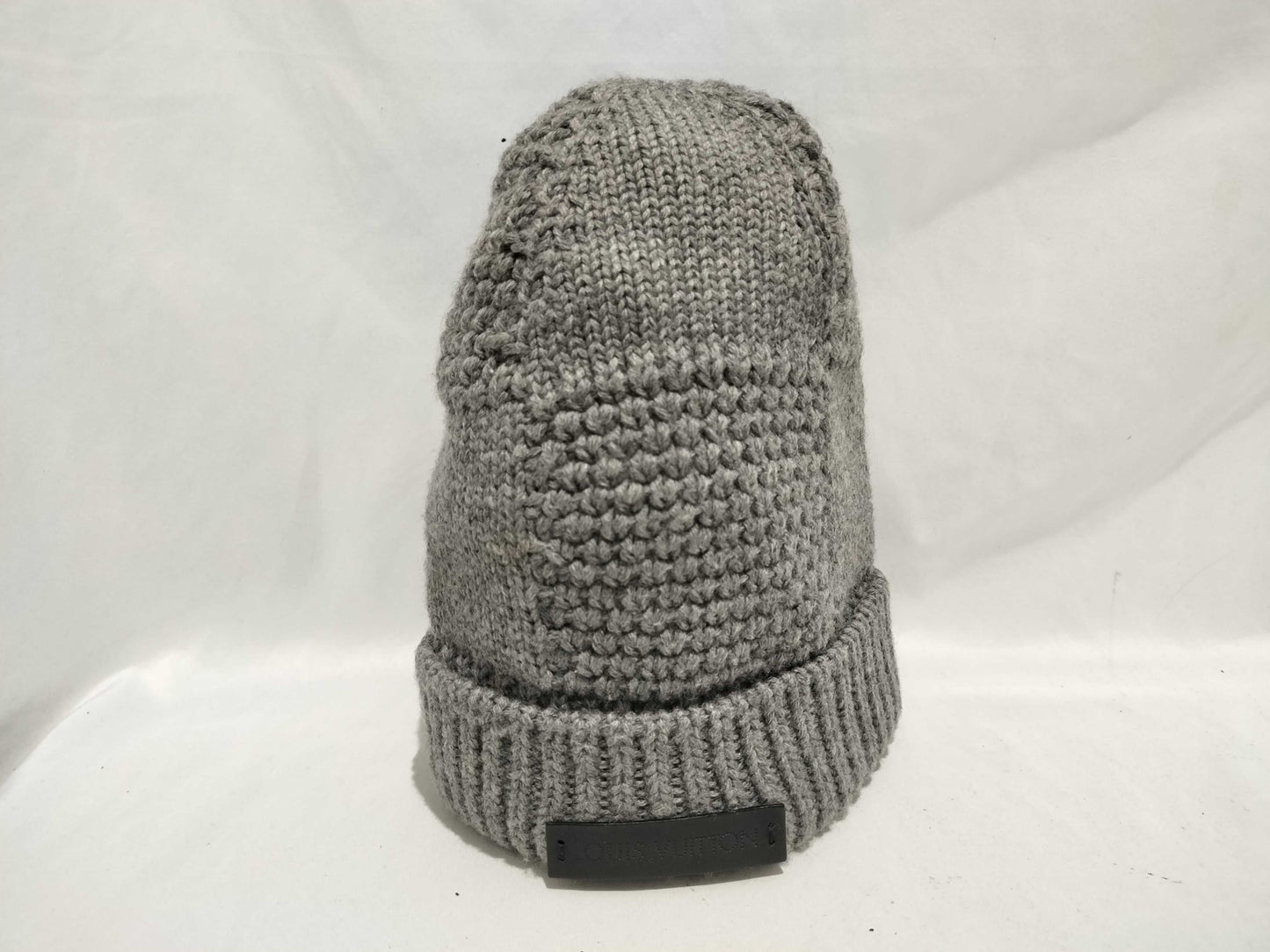LOUIS VUITTON Knit Hat Gray Other Accessories