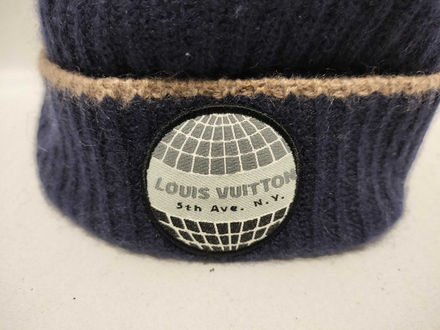 LOUIS VUITTON Knit Cap 5th Ave N.Y. Navy Other Accessories