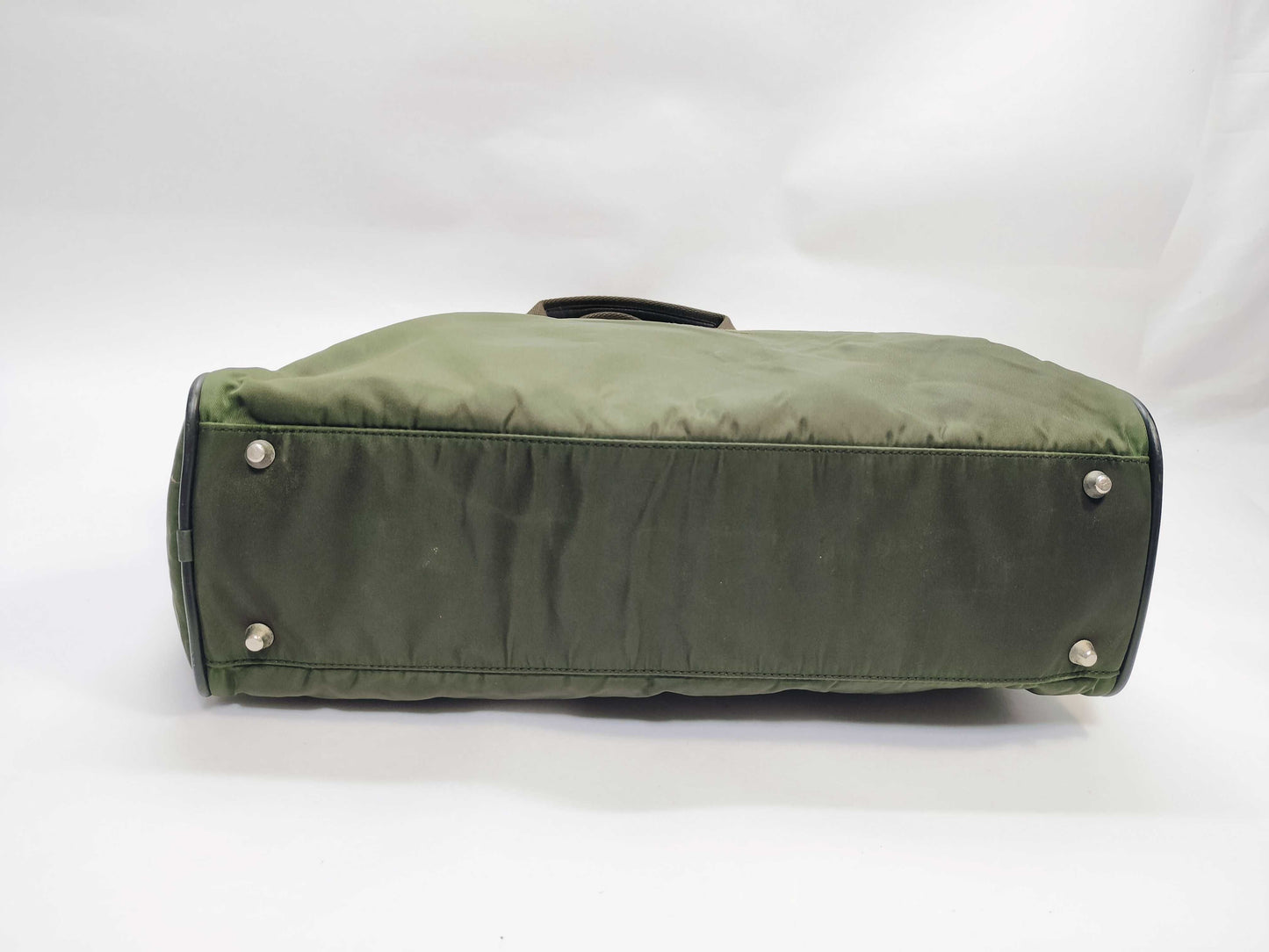 PRADA Nylon Boston Bag Khaki Business Bag