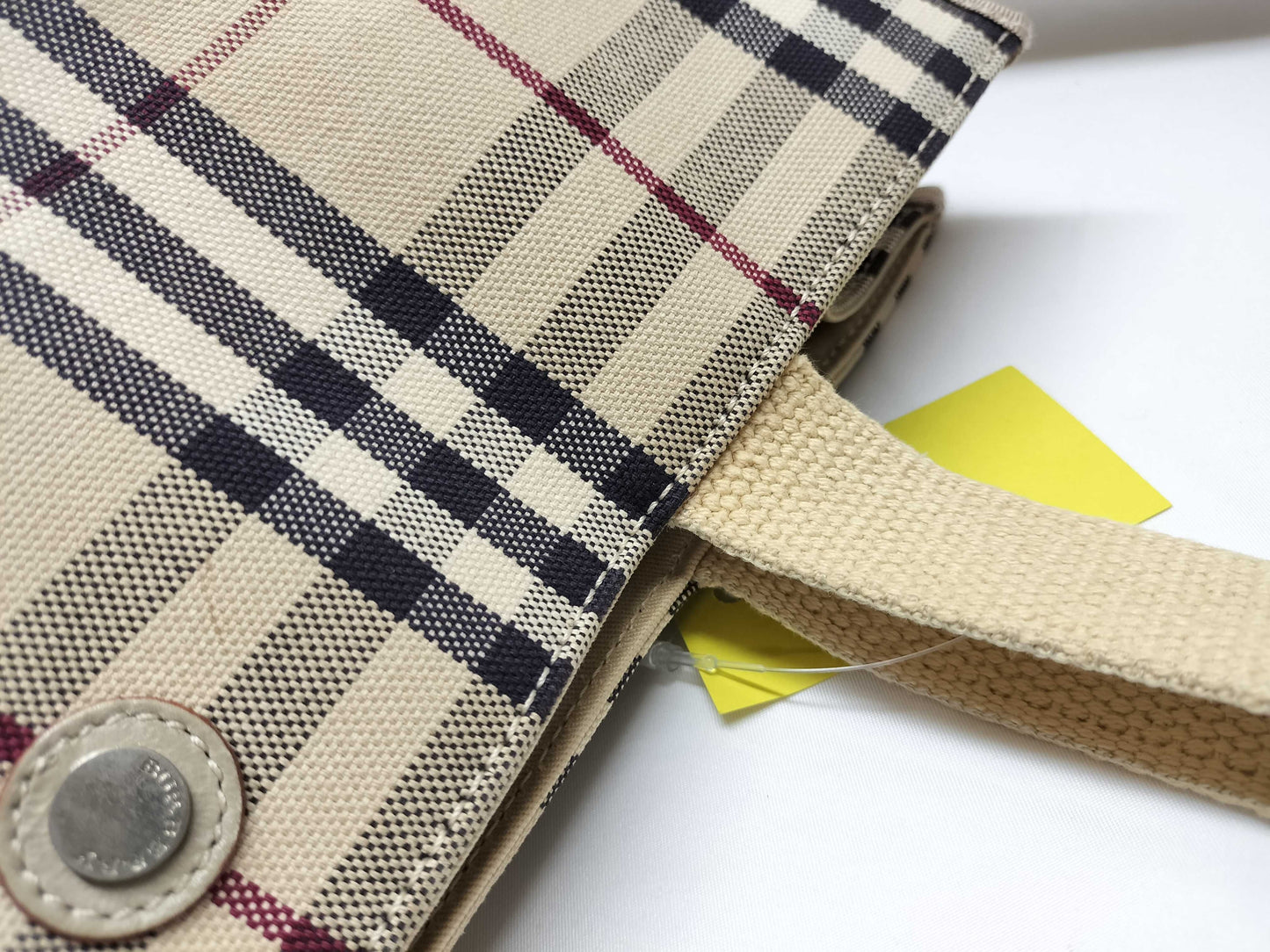 BURBERRY Nova Check Canvas Tote Bag