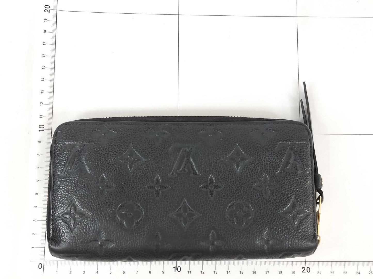 LOUIS VUITTON Monogram Empreinte Empreinte SP1154 Noir Zippy Wallet