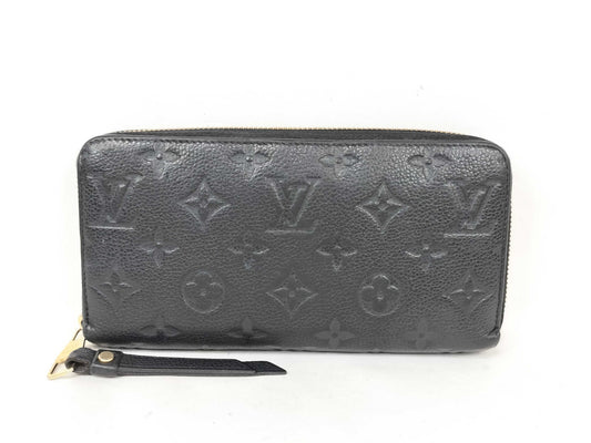 LOUIS VUITTON Monogram Empreinte Empreinte SP1154 Noir Zippy Wallet
