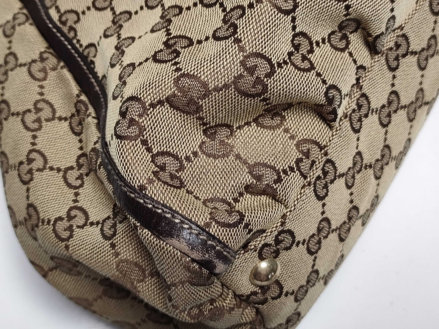 GUCCI GG Canvas 189835 Abby Handbag