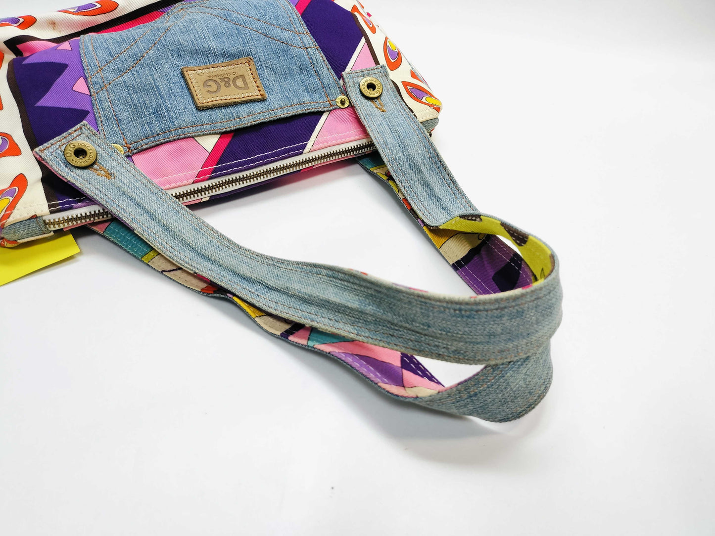D&G denim handbag, all-over print
