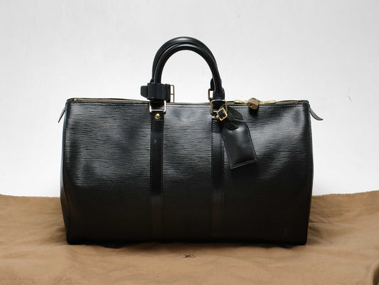 LOUIS VUITTON Epi Keepall 50 Boston Bag