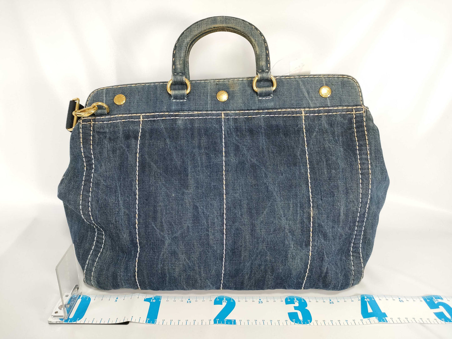 PRADA Denim Tote Bag 2-Way Tote Bag