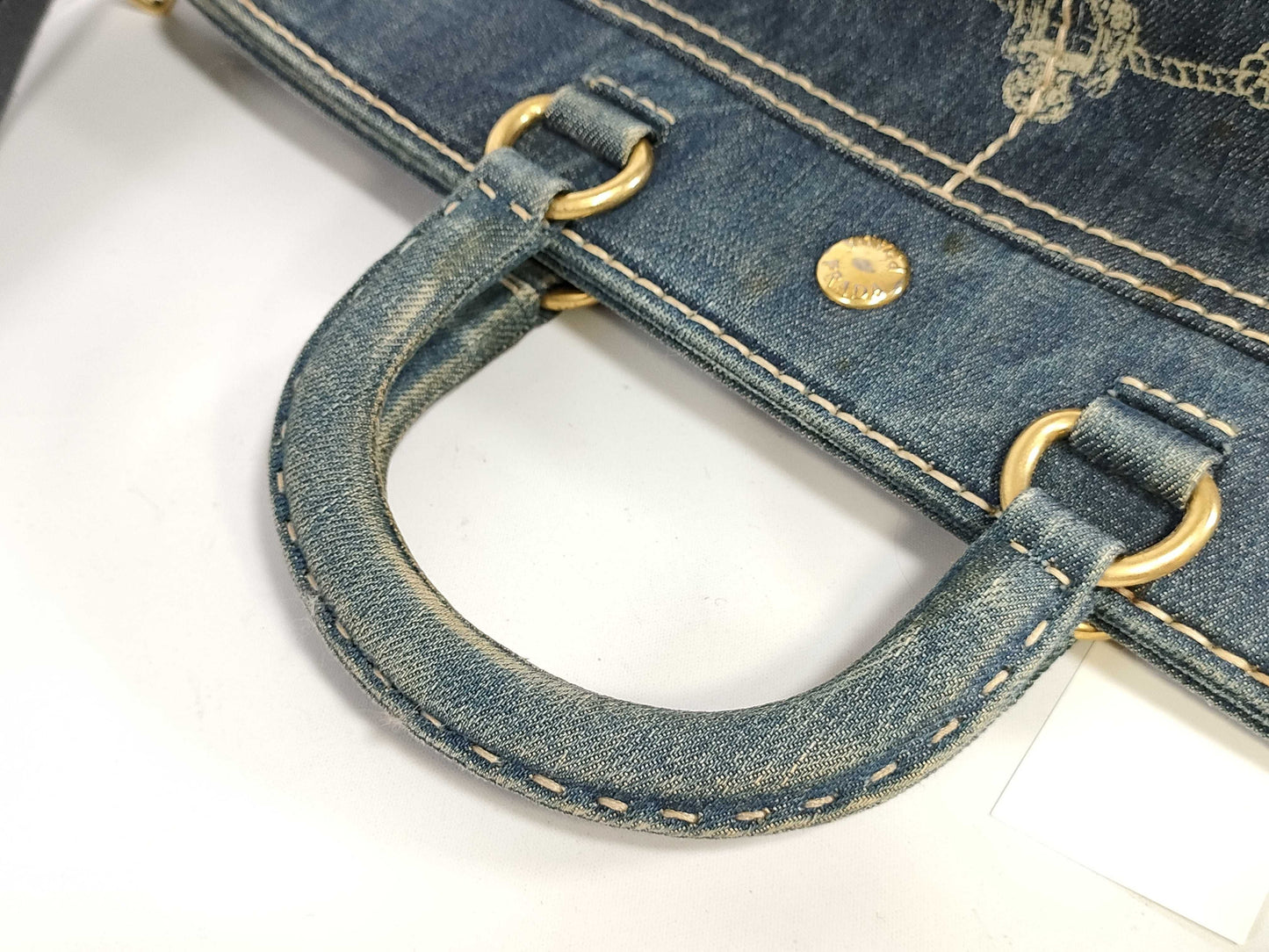 PRADA Denim Tote Bag 2-Way Tote Bag
