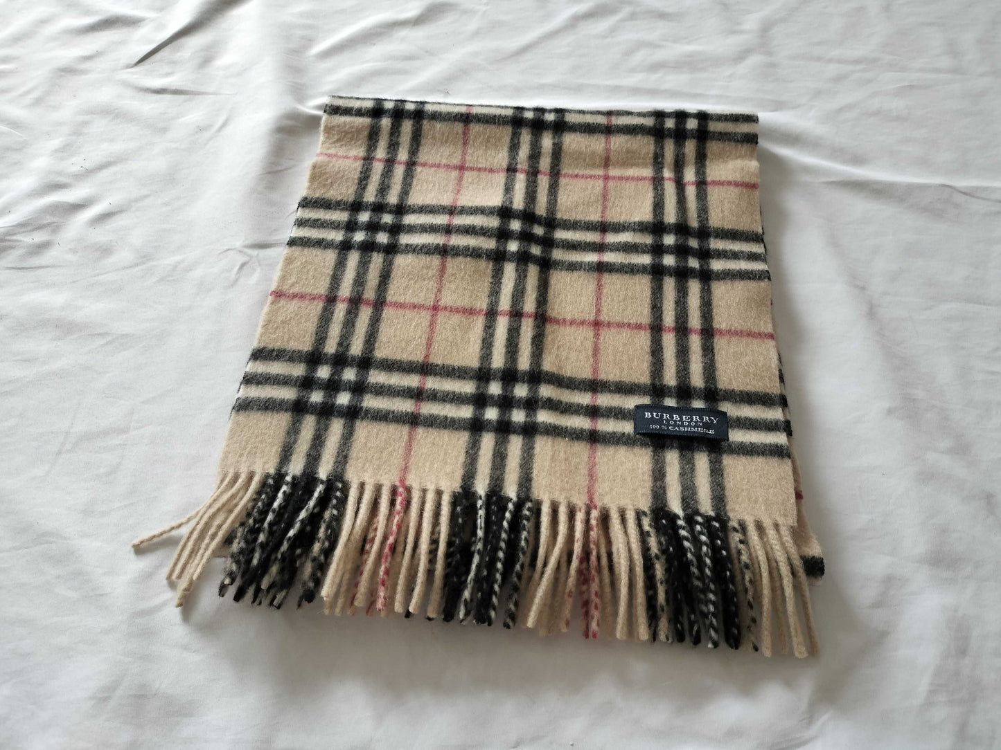 BURBERRY Cashmere Check Scarf