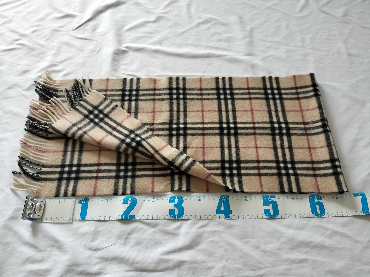 BURBERRY Cashmere Check Scarf