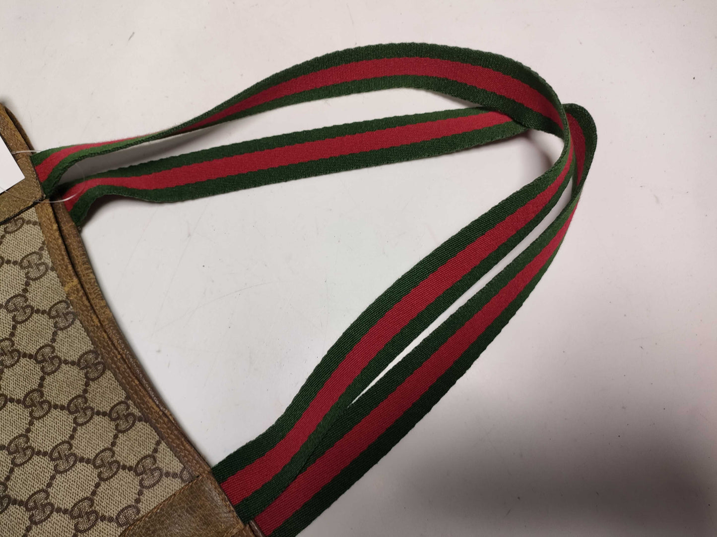GUCCI GG Supreme Sherry Line Tote Bag