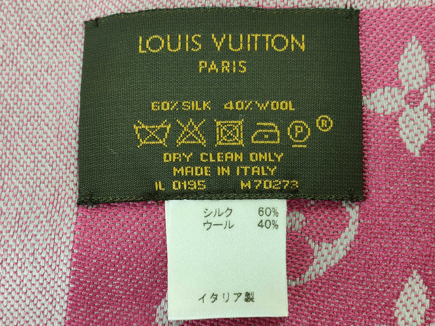 LOUIS VUITTON Monogram M70273 Monogram Shawl Stole Other Apparel