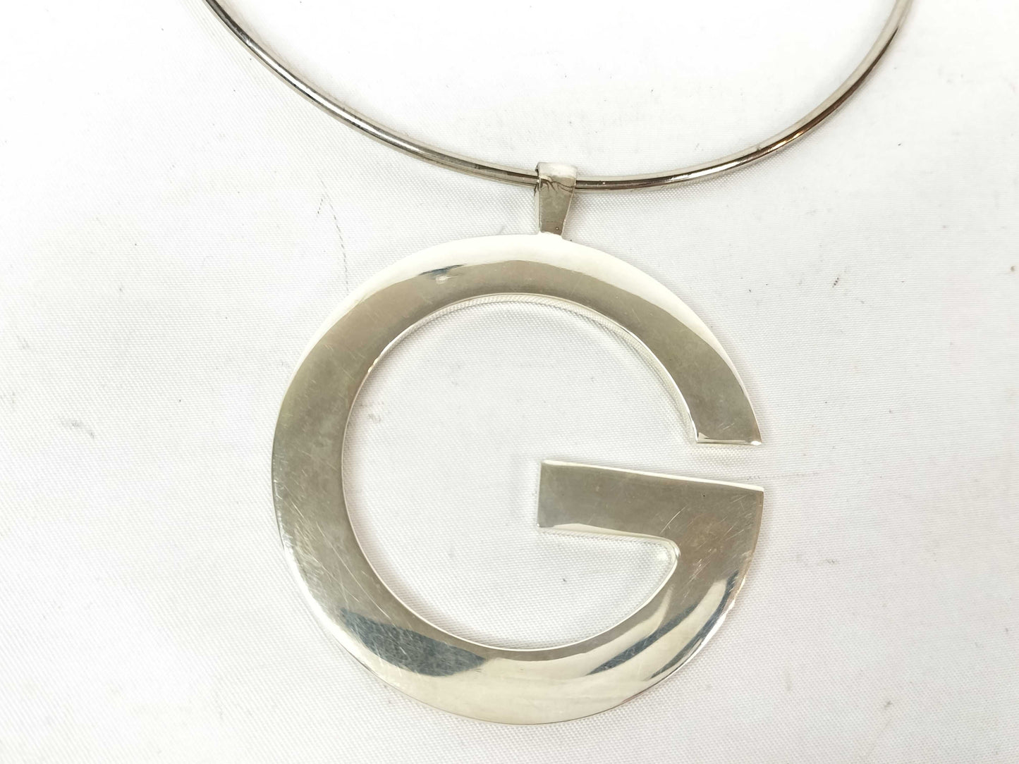 GUCCI Silver Gucci Choker Necklace