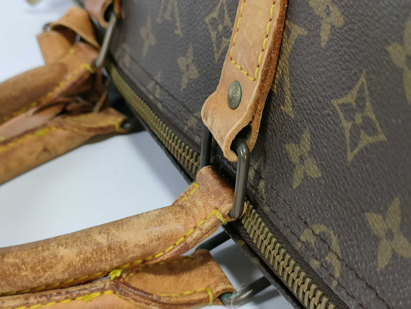 LOUIS VUITTON Monogram M41414 Keepall Bandouliere 55 Boston Bag