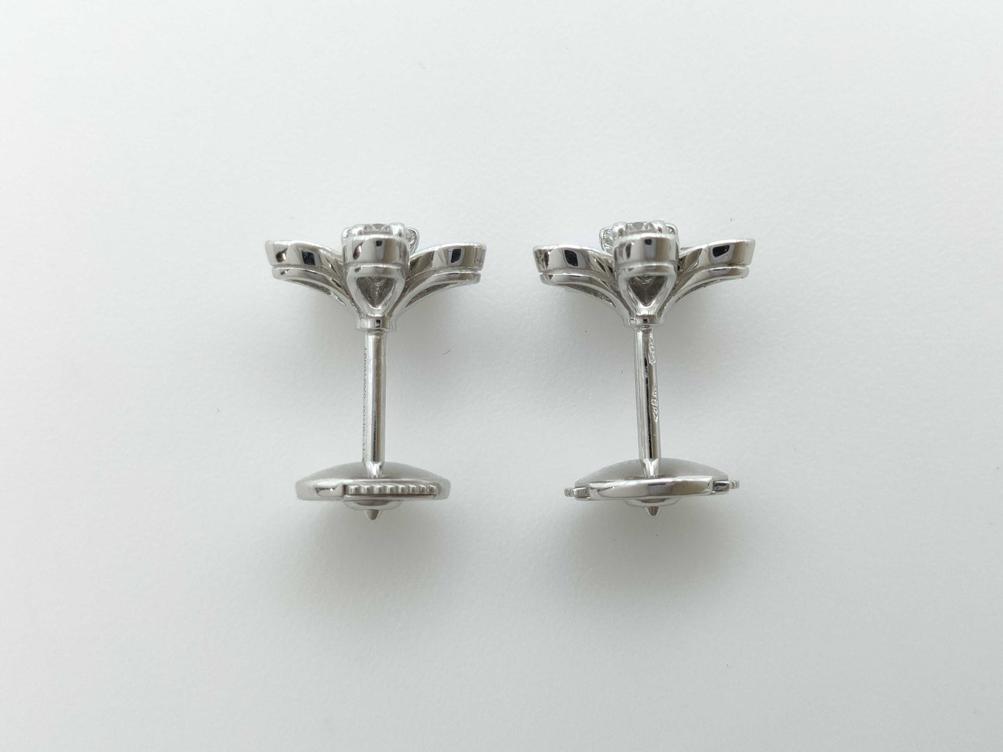 Van Cleef&Arpels Socrates Diamonds WG AU750 3.2g Earrings