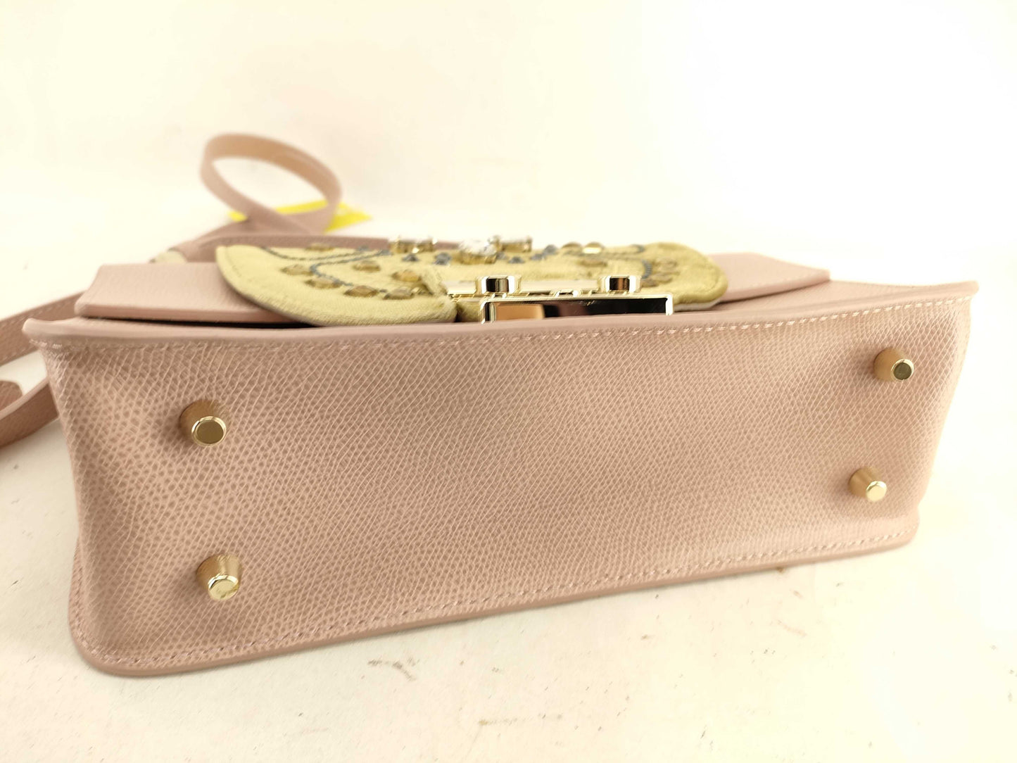 FURLA 2-way mini shoulder bag with rhinestones
