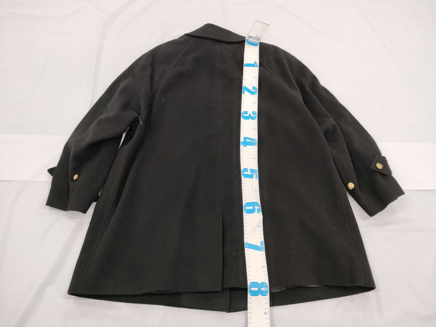 BURBERRY Coat Women's/Black Logo Button Coat