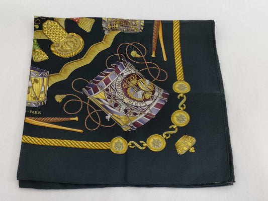 HERMES Carre Carre Tambour Drum Scarf
