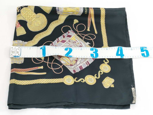 HERMES Carre Carre Tambour Drum Scarf