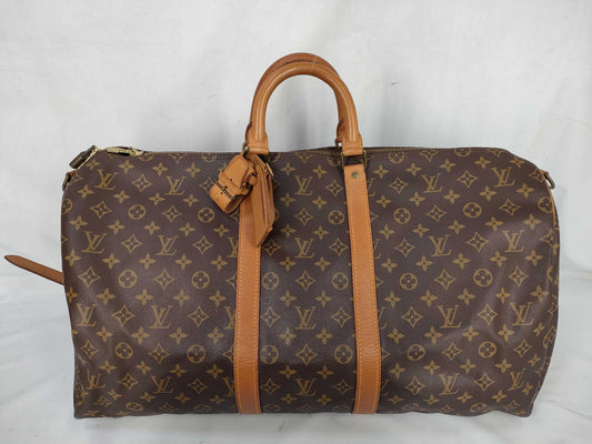 LOUIS VUITTON Monogram M41414 Keepall Bandouliere 55 Boston Bag