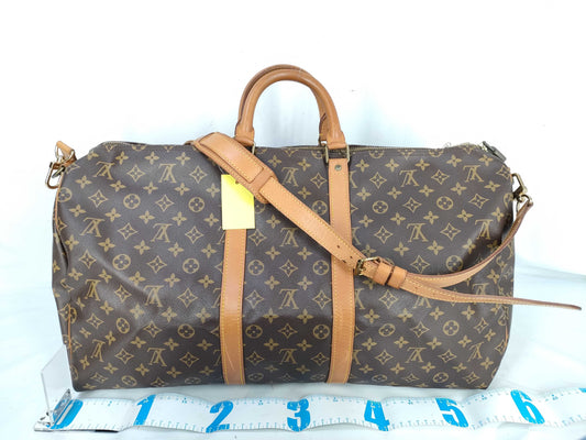 LOUIS VUITTON Monogram M41414 Keepall Bandouliere 55 Boston Bag