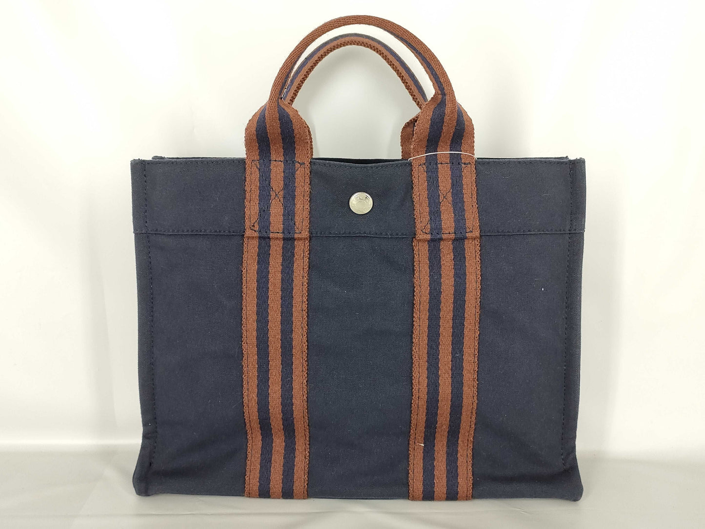 HERMES Foul Tou Blue Handbag