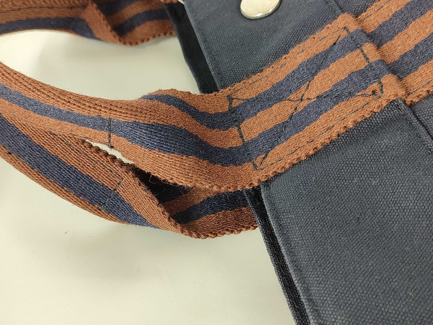 HERMES Foul Tou Blue Handbag