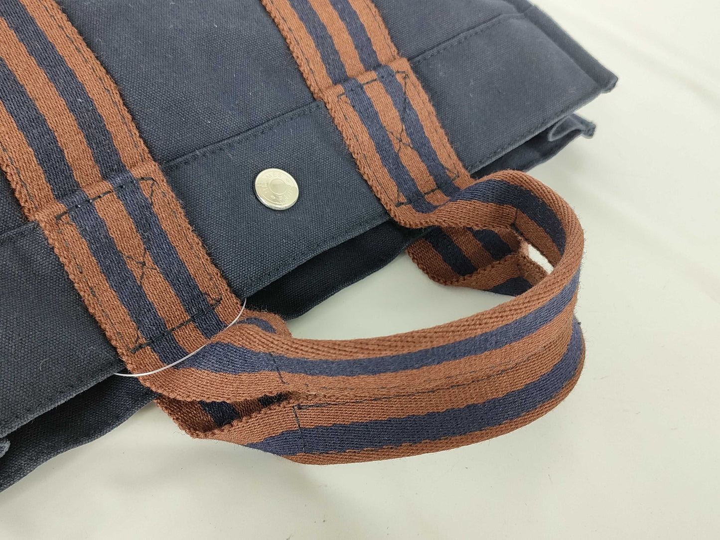 HERMES Foul Tou Blue Handbag