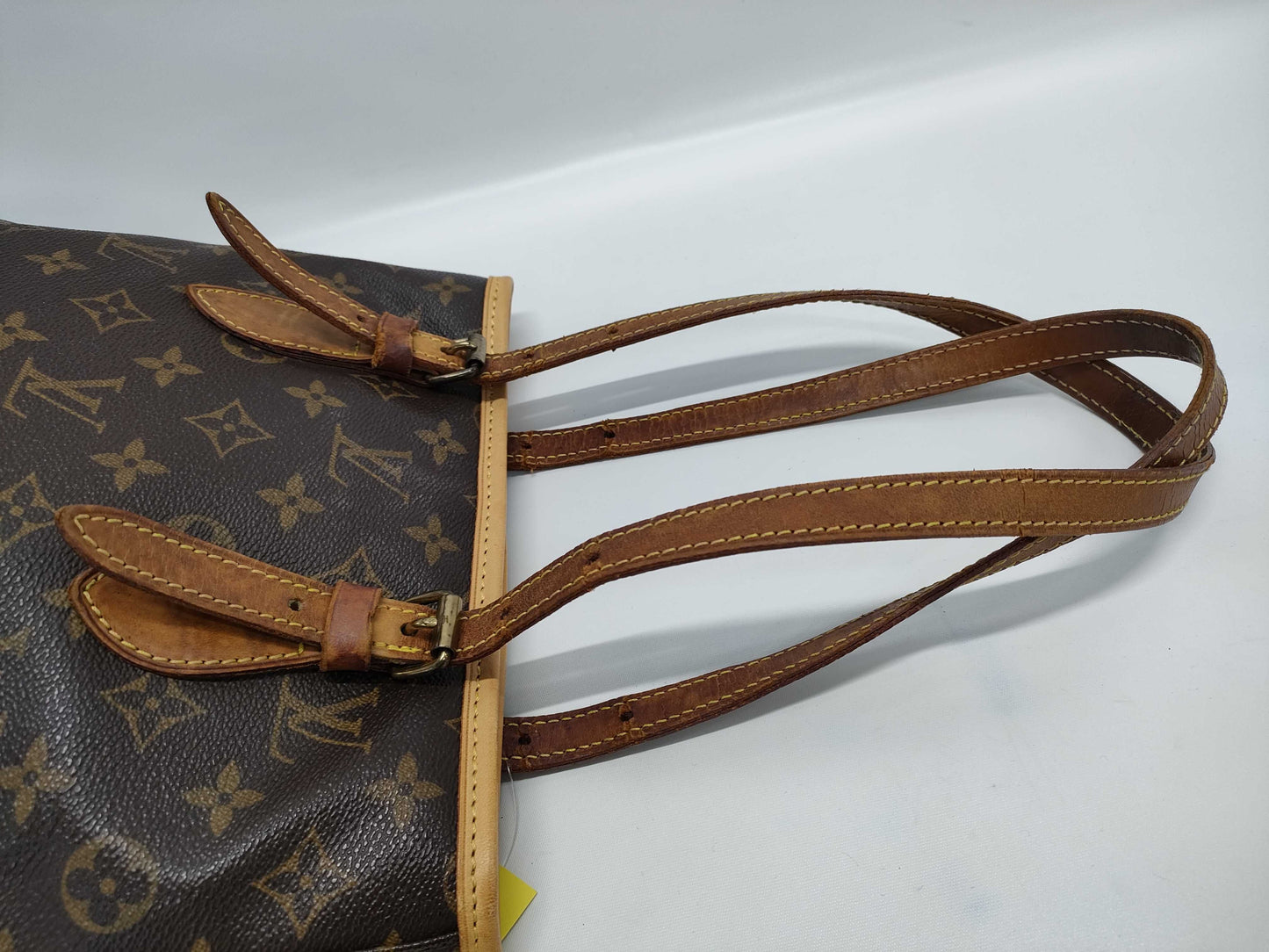 LOUIS VUITTON Monogram Bucket PM Tote Bag with Pouch