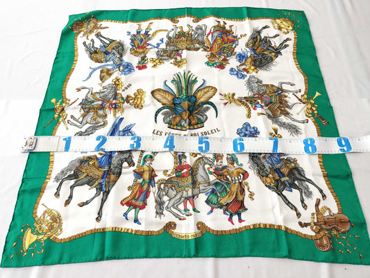 HERMES Carré Daimyo Prince of the Land of the Rising Sun Scarf