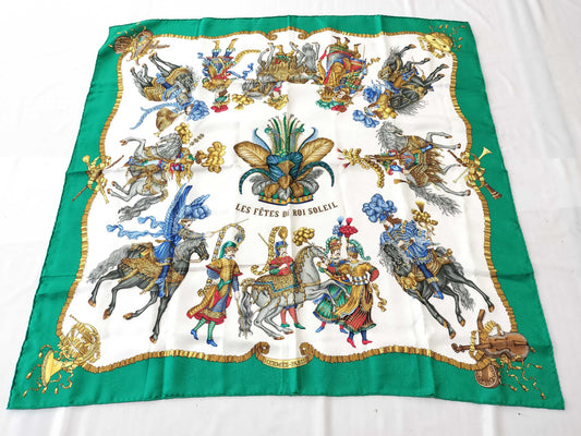 HERMES Carré Daimyo Prince of the Land of the Rising Sun Scarf