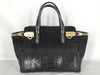 Salvatore Ferragamo Gancini Python/Suede Handbag