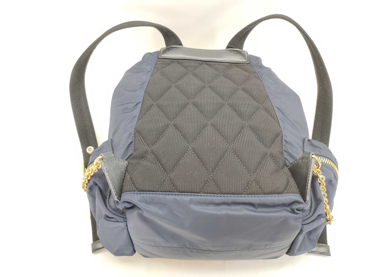 BURBERRY Nylon Gold Chain Backpack