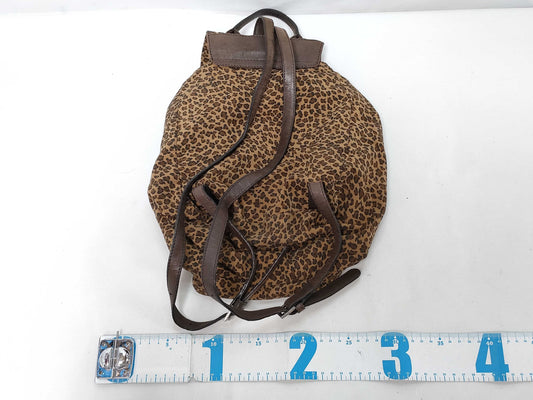BOTTEGA VENETA Leopard Print Nylon Backpack/Waist Bag Backpack