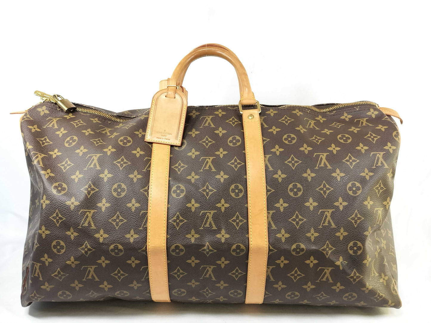 LOUIS VUITTON Monogram M41424 Keepall 55 Boston Bag