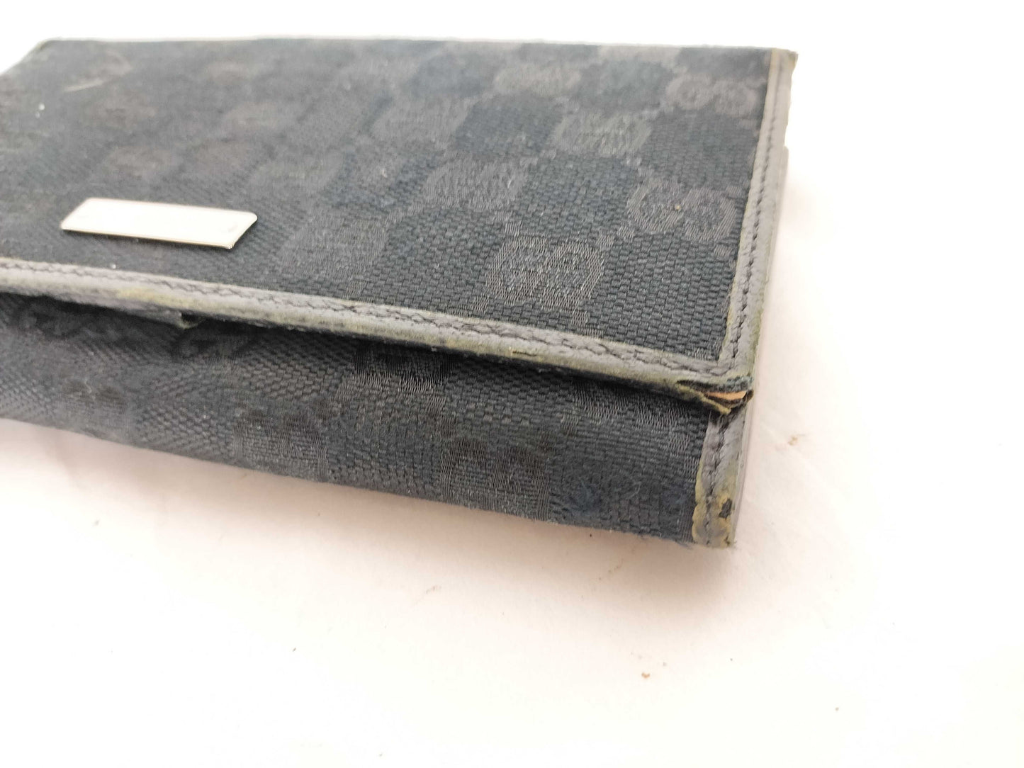 GUCCI GG Canvas Long Wallet Black Wallet