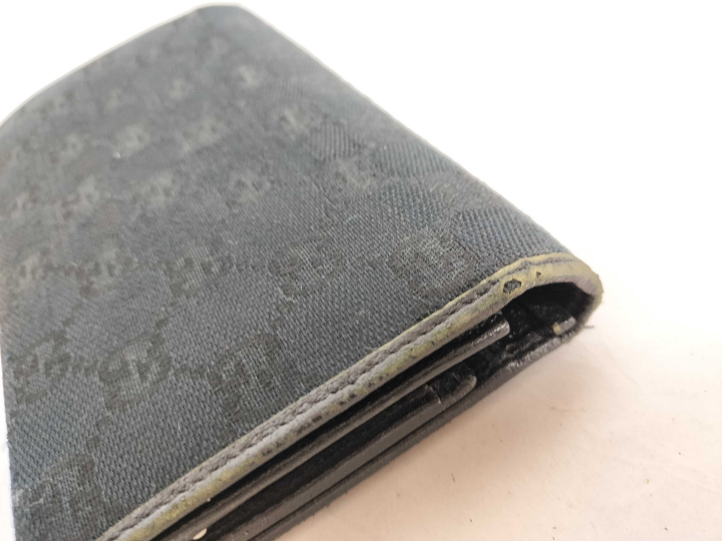GUCCI GG Canvas Long Wallet Black Wallet