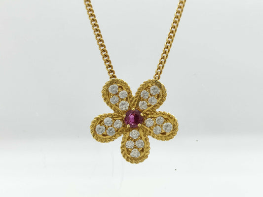 GRAFF Ruby Diamond 750 7.8g Necklace